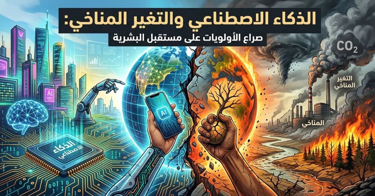 الذكاء الاصطناعي والتغير المناخي: صراع الأولويات على مستقبل البشرية